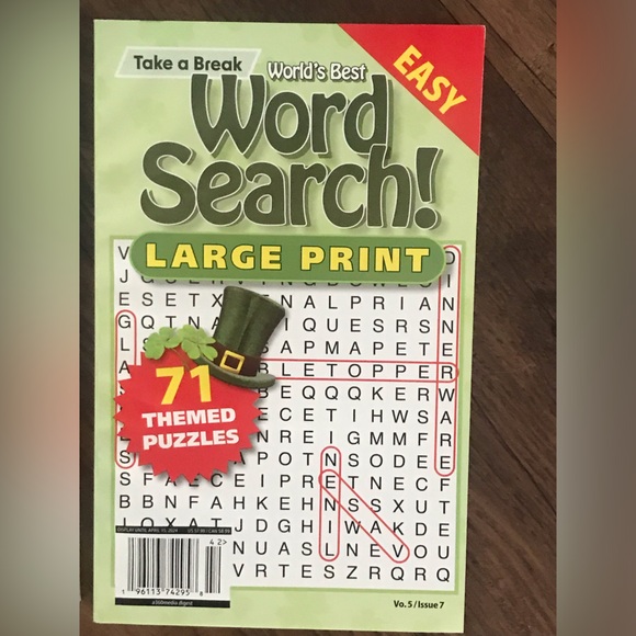 🧩❤️ BRAND NEW 5 pack WORD FIND CROSSWORD PUZZLE search LA TIMES LARGE EDITIONS - Picture 6 of 13